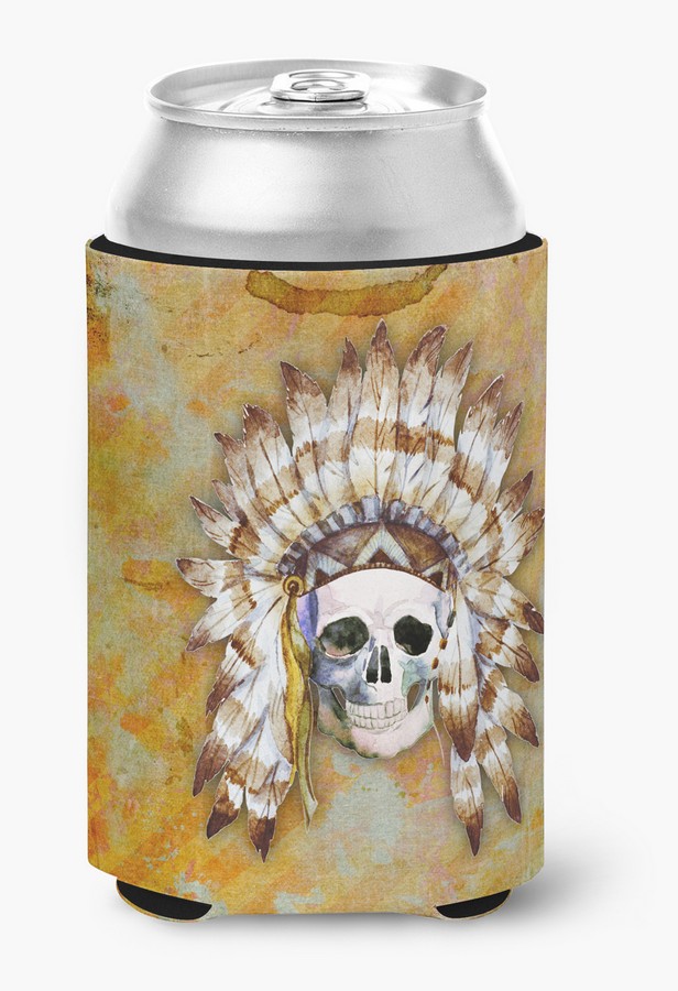 BB5121CC Day of the Dead Indian Skull Can or Bottle Hugger