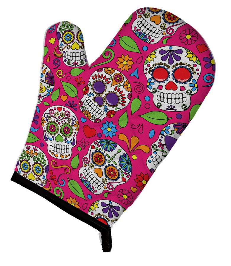 Picture of Carolines Treasures BB5115OVMT Day of the Dead Pink Oven Mitt