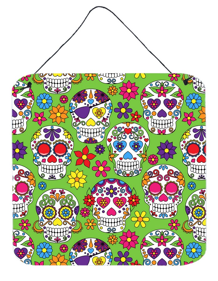BB5117DS66 Day of the Dead Green Wall or Door Hanging Prints