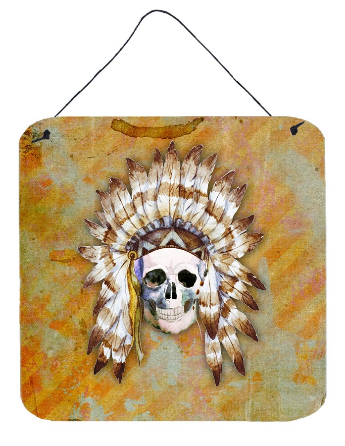 BB5121DS66 Day of the Dead Indian Skull Wall or Door Hanging Prints