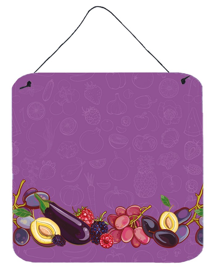 Fruits & Vegetables in Purple Wall or Door Hanging Prints