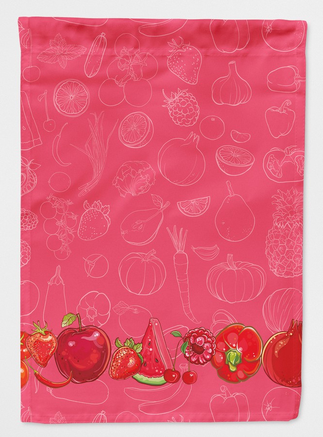 Fruits & Vegetables in Red Flag Garden Size