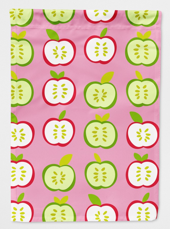 Apples on Pink Flag Garden Size