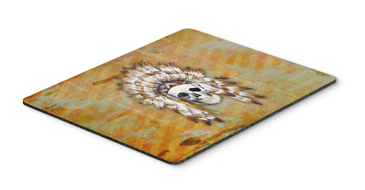 Day of the Dead Indian Skull Mouse Pad, Hot Pad or Trivet
