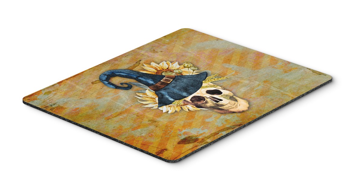 Day of the Dead Witch Skull Mouse Pad, Hot Pad or Trivet