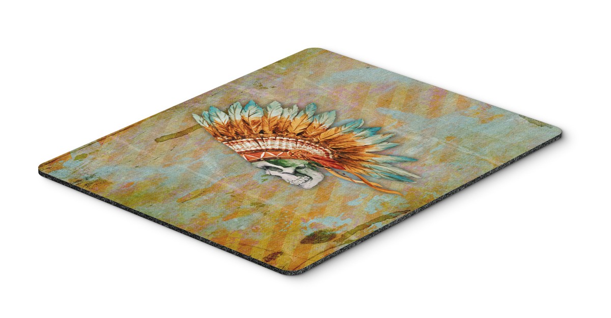 Day of the Dead Indian Skull Mouse Pad, Hot Pad or Trivet