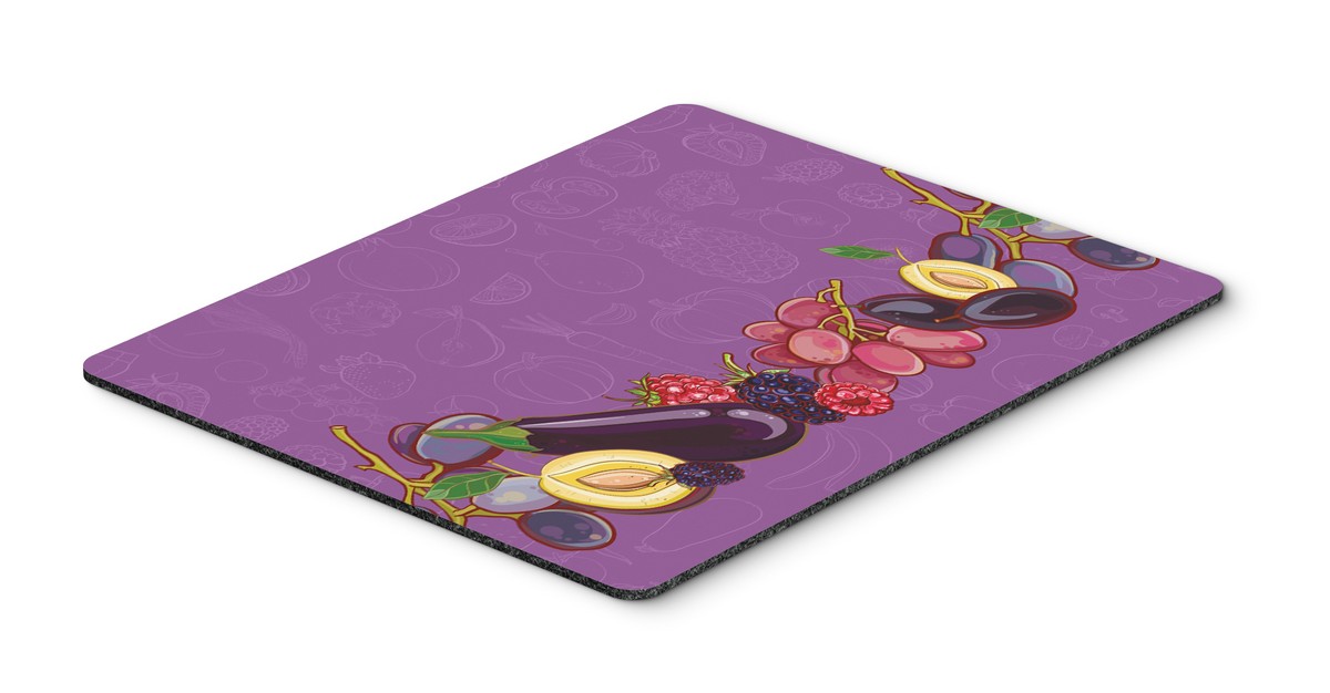 Fruits & Vegetables in Purple Mouse Pad, Hot Pad or Trivet