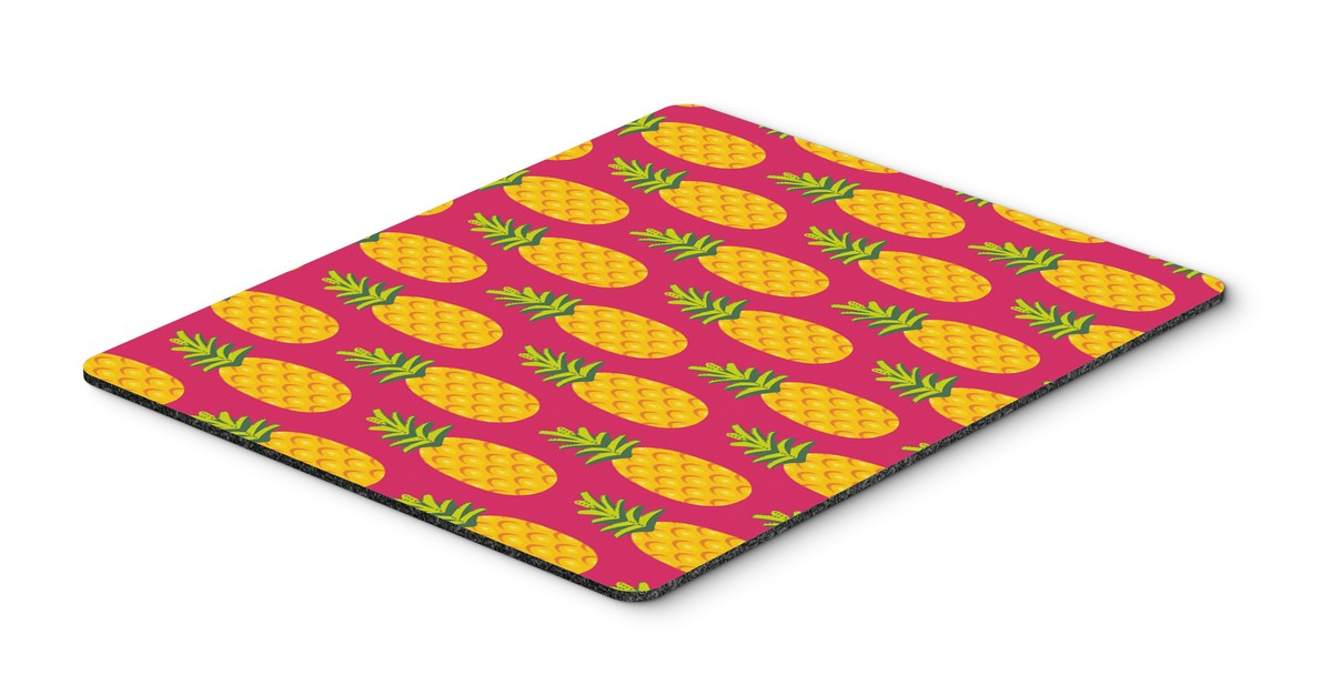 Pineapples on Pink Mouse Pad, Hot Pad or Trivet