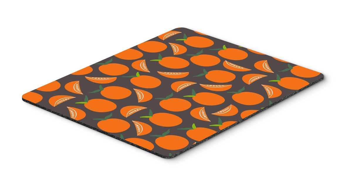 BB5142MP Orange on Grey Mouse Pad, Hot Pad or Trivet