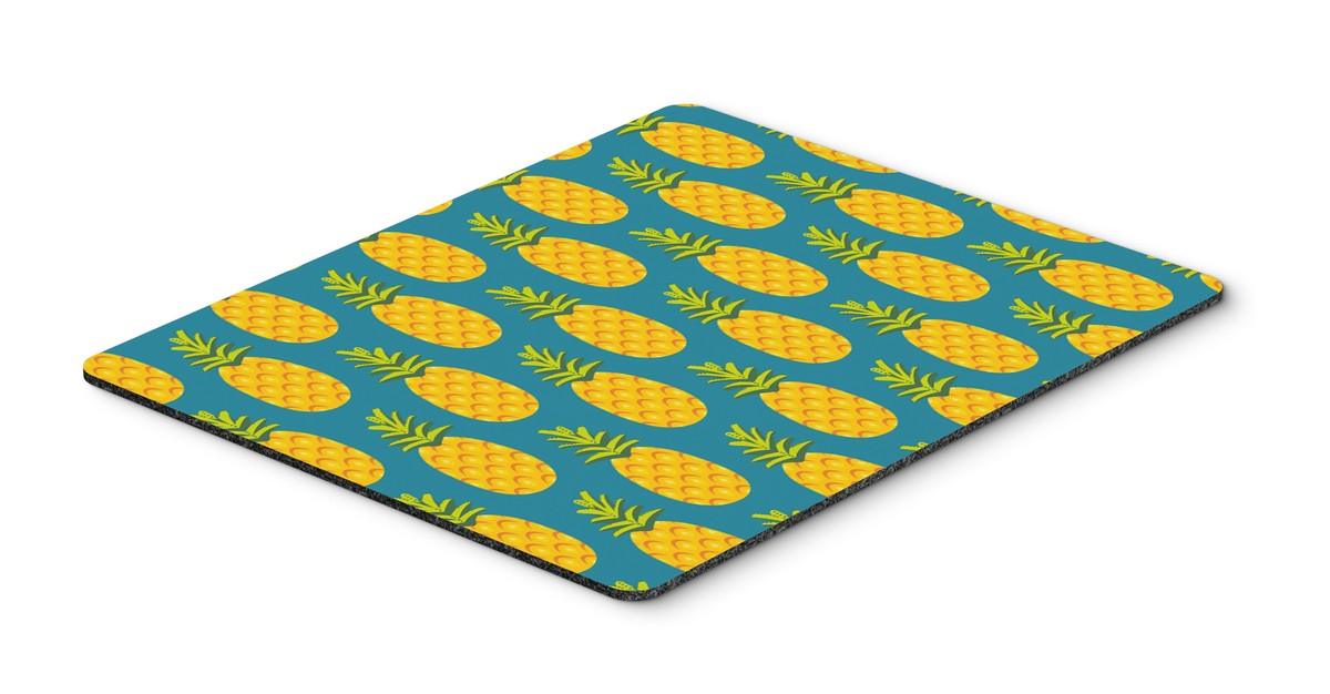 BB5145MP Pineapples on Teal Mouse Pad, Hot Pad or Trivet