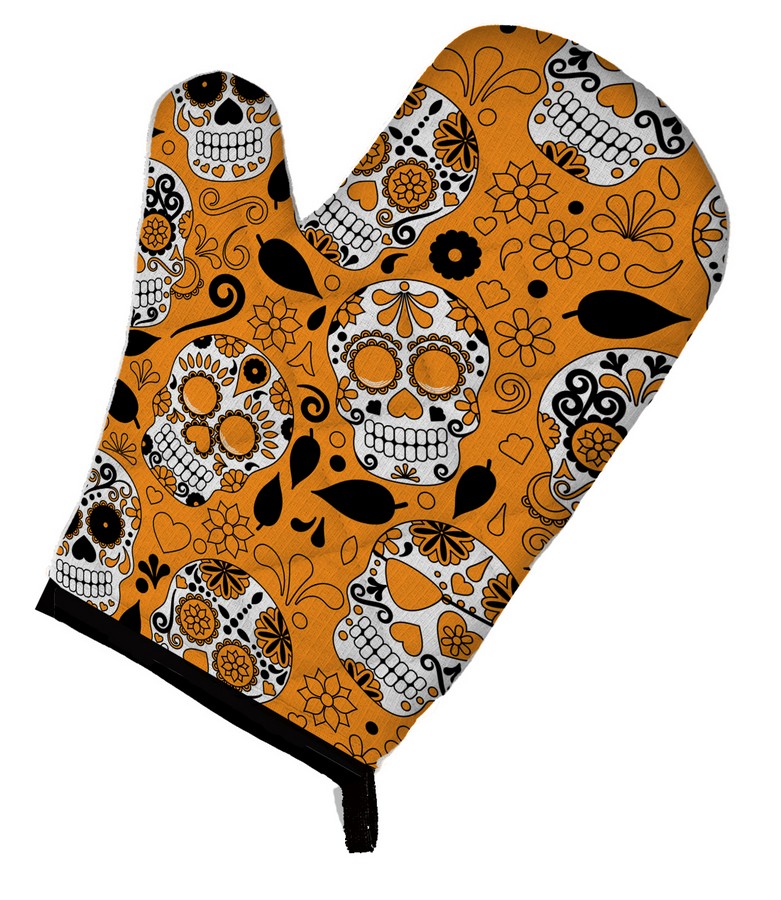 Picture of Carolines Treasures BB5118OVMT Day of the Dead Orange Oven Mitt