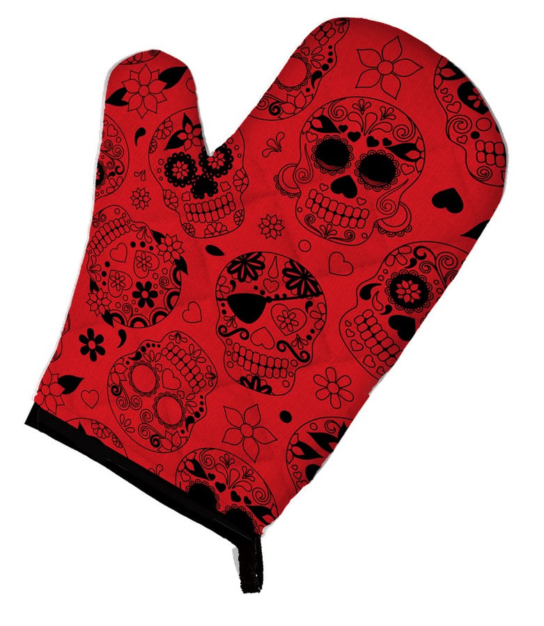 Picture of Carolines Treasures BB5119OVMT Day of the Dead Orange Oven Mitt