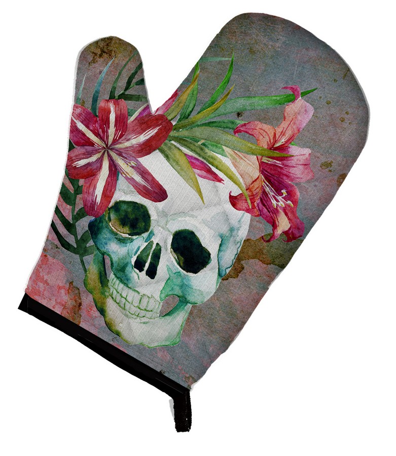 Picture of Carolines Treasures BB5125OVMT Day of the Dead Skull Flowers Oven Mitt