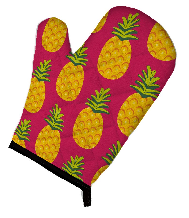 Pineapples on Pink Oven Mitt - Pink