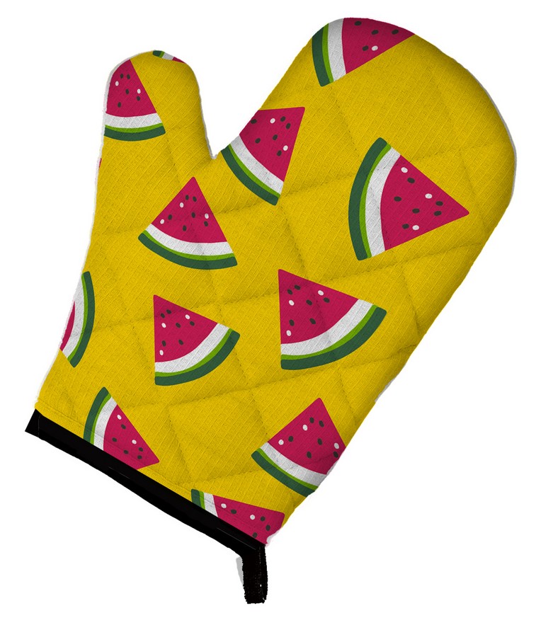 Watermelon on Yellow Oven Mitt - Yellow
