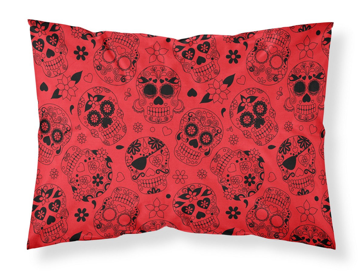 Picture of Carolines Treasures BB5119PILLOWCASE Day of the Dead Orange Fabric Standard Pillowcase - 20.5 x 0.25 x 30 in.