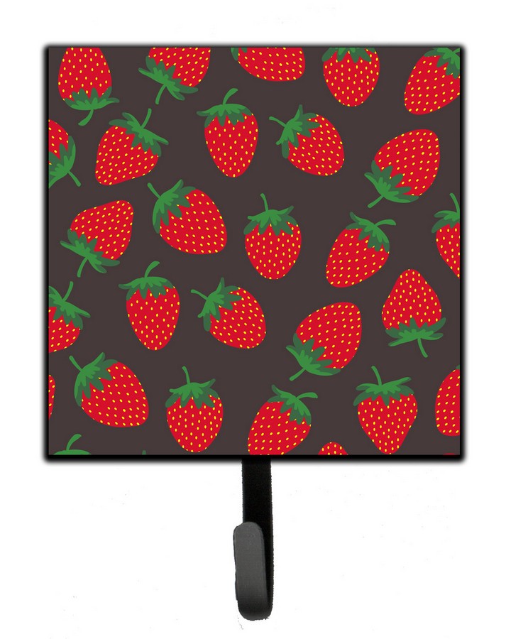 Strawberries on Grey Leash or Key Holder