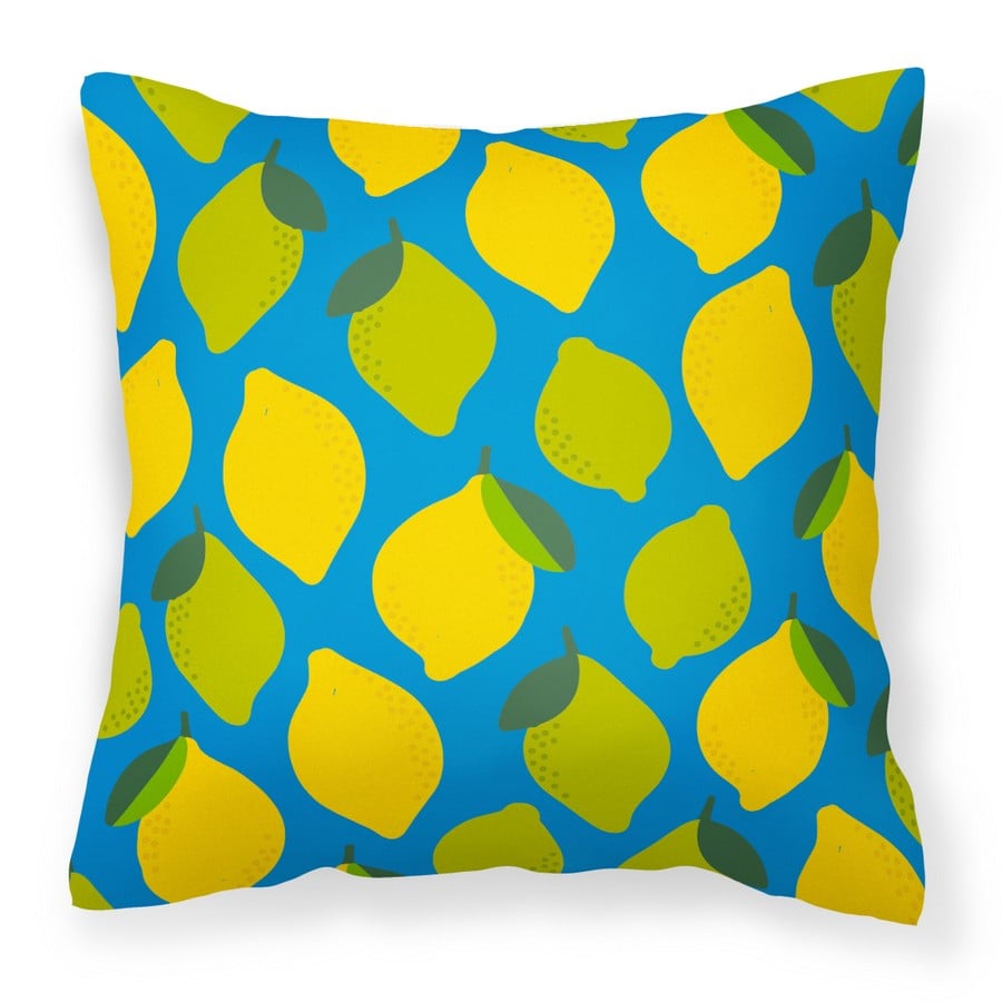 Lemons & Limes Fabric Decorative Pillow 14 x 3 x 14 in.
