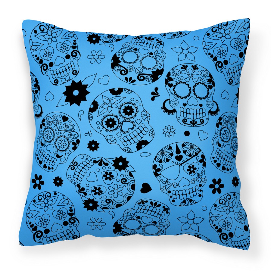 BB5120PW1818 Day of the Dead Red Fabric Decorative Pillow - 18 x 3 x 18 in.