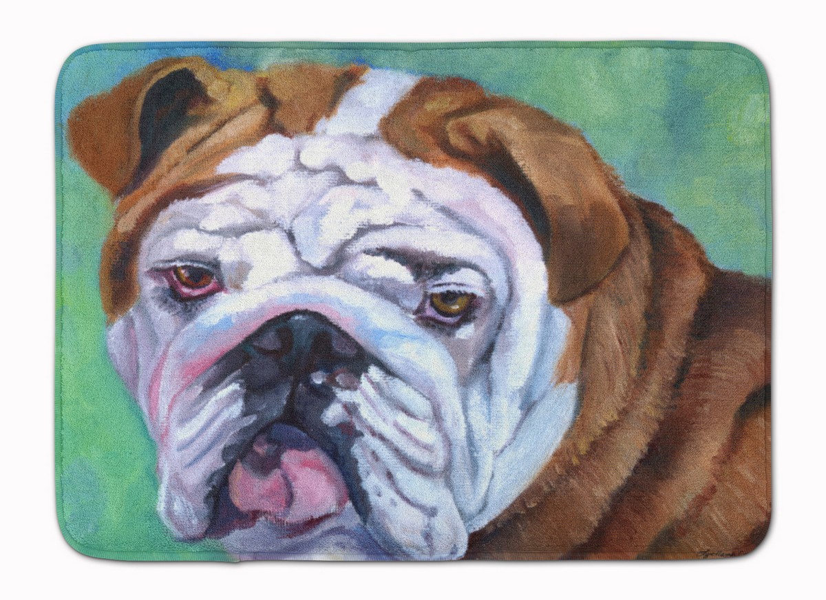 Admiral the English Bulldog Machine Washable Memory Foam Mat