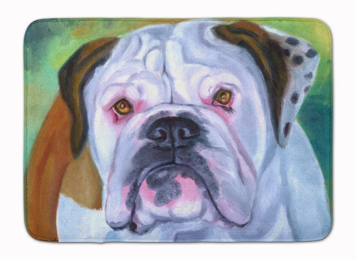 Miss English Bulldog Machine Washable Memory Foam Mat