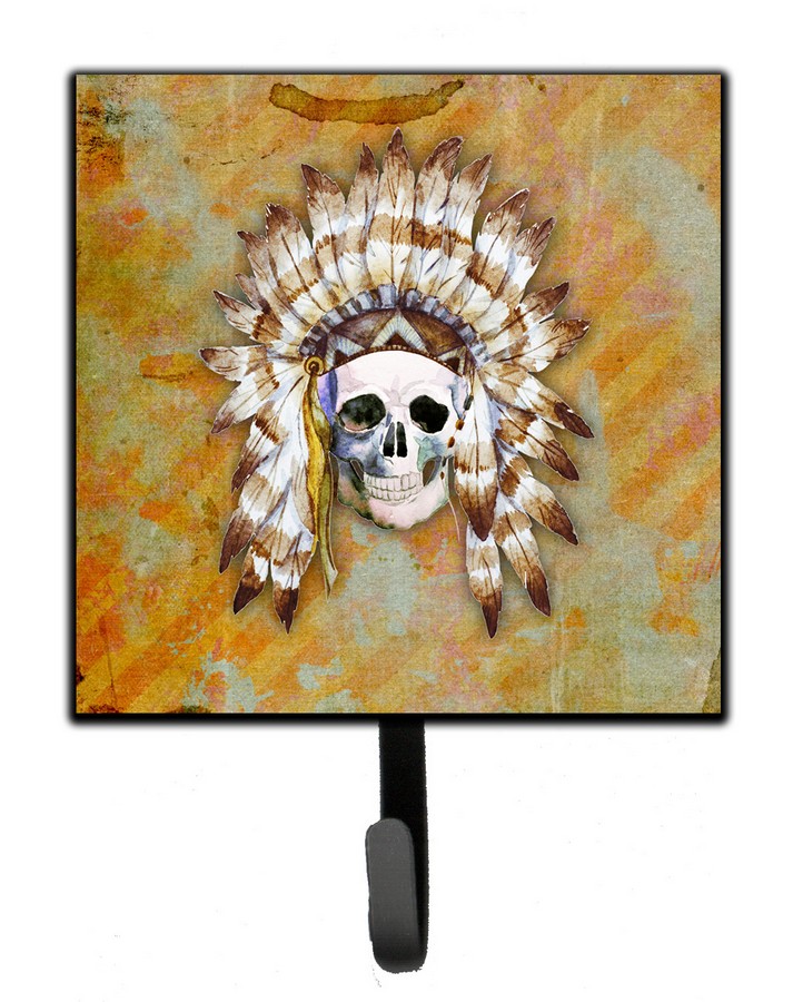 BB5121SH4 Day of the Dead Indian Skull Leash or Key Holder