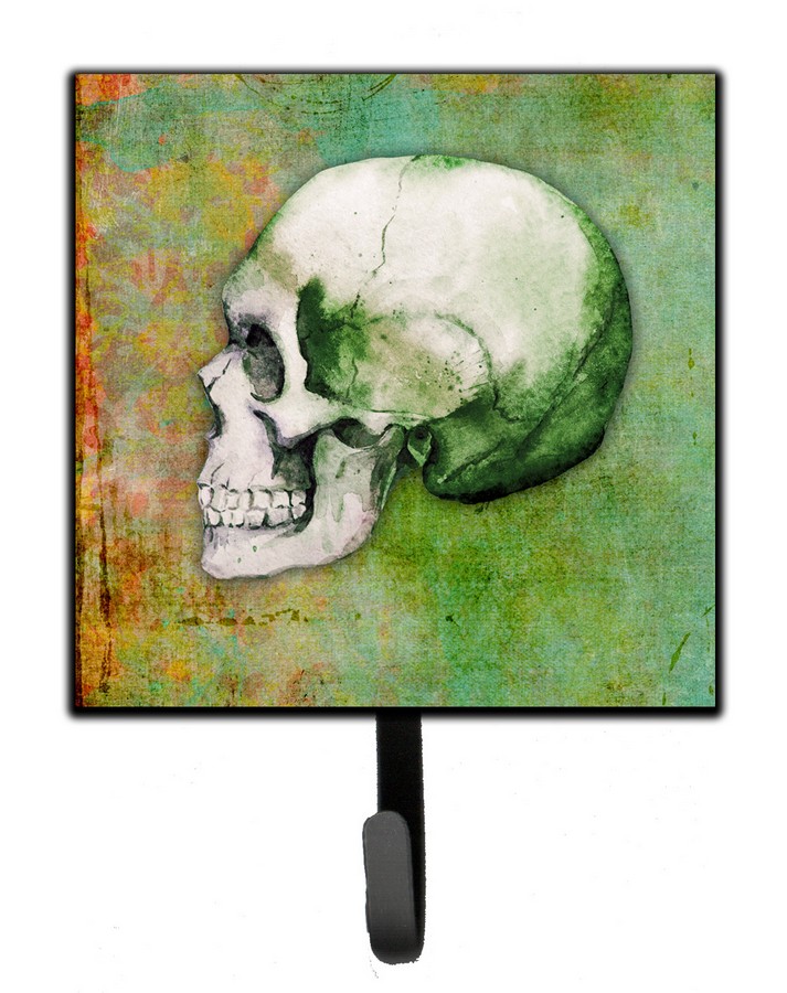 BB5122SH4 Day of the Dead Green Skull Leash or Key Holder