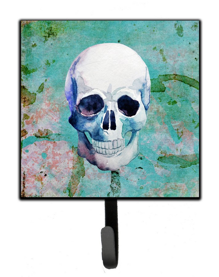 Day of the Dead Teal Skull Leash or Key Holder
