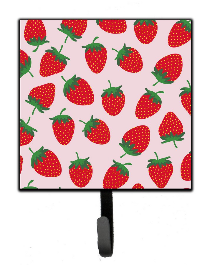 Strawberries on Pink Leash or Key Holder