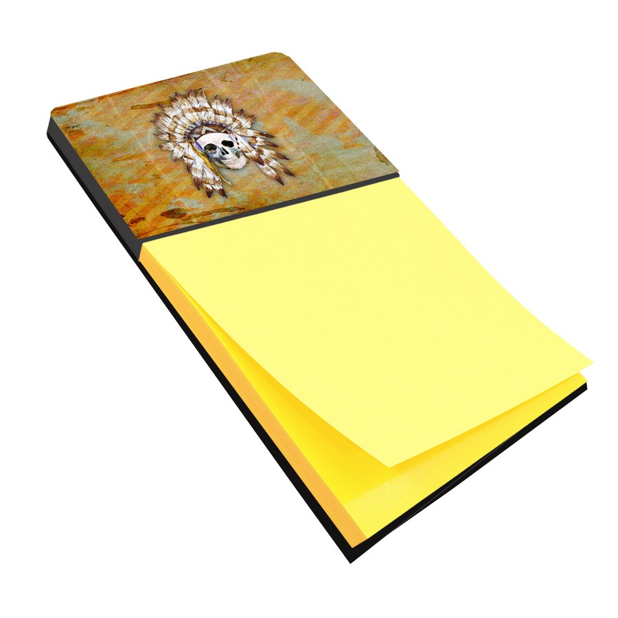 Day of the Dead Indian Skull Sticky Note Holder
