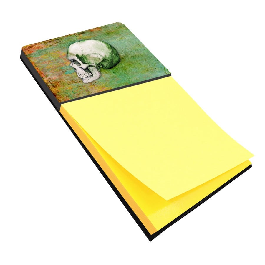Day of the Dead Green Skull Sticky Note Holder