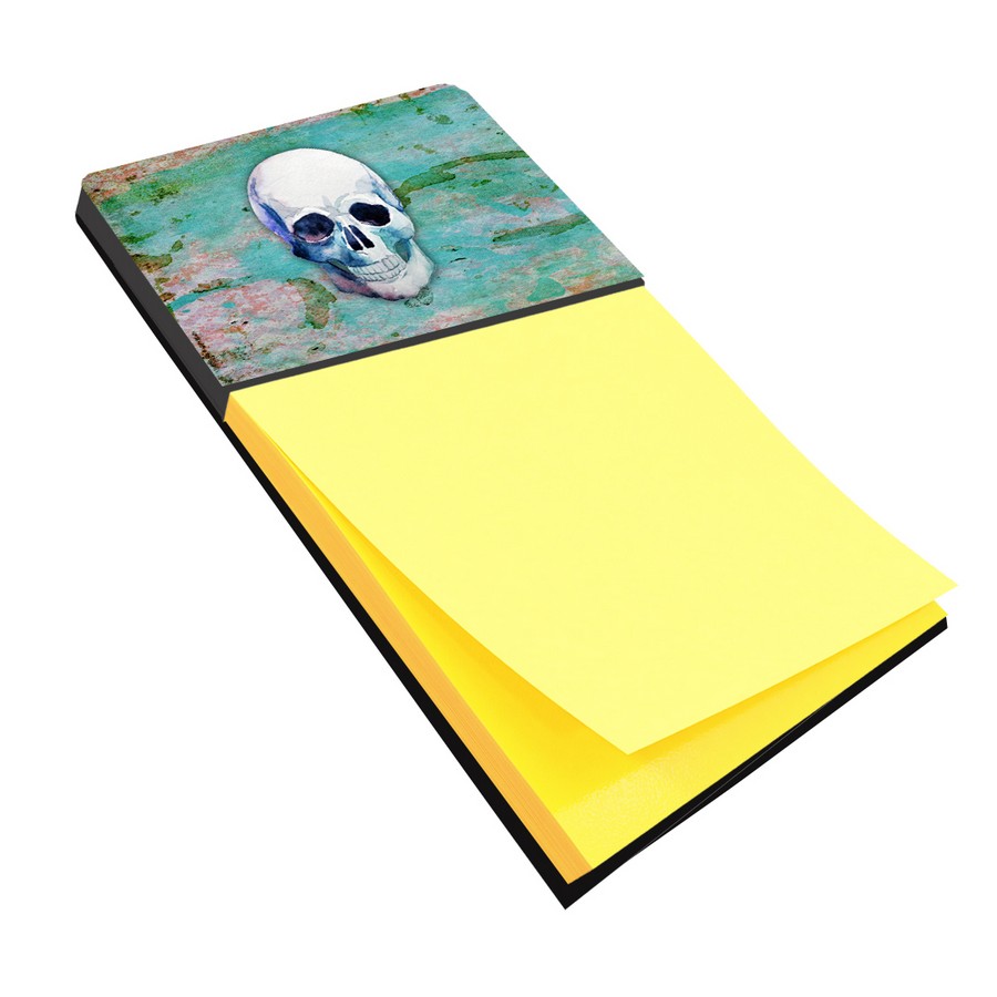 Day of the Dead Teal Skull Sticky Note Holder