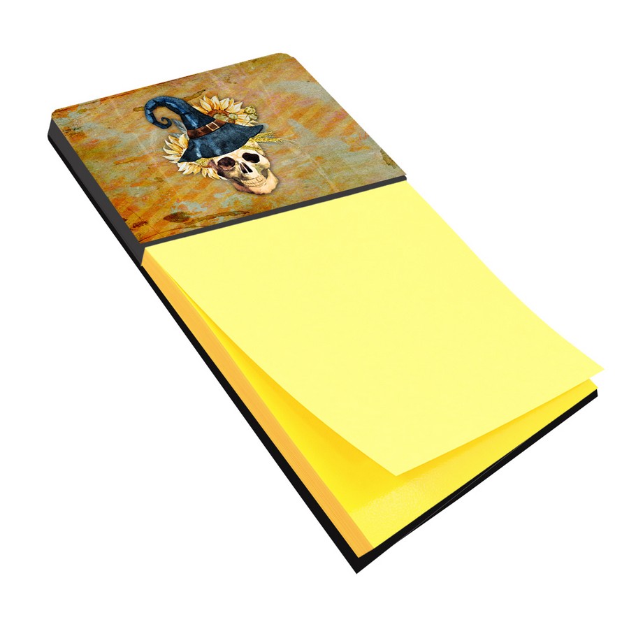 Day of the Dead Witch Skull Sticky Note Holder
