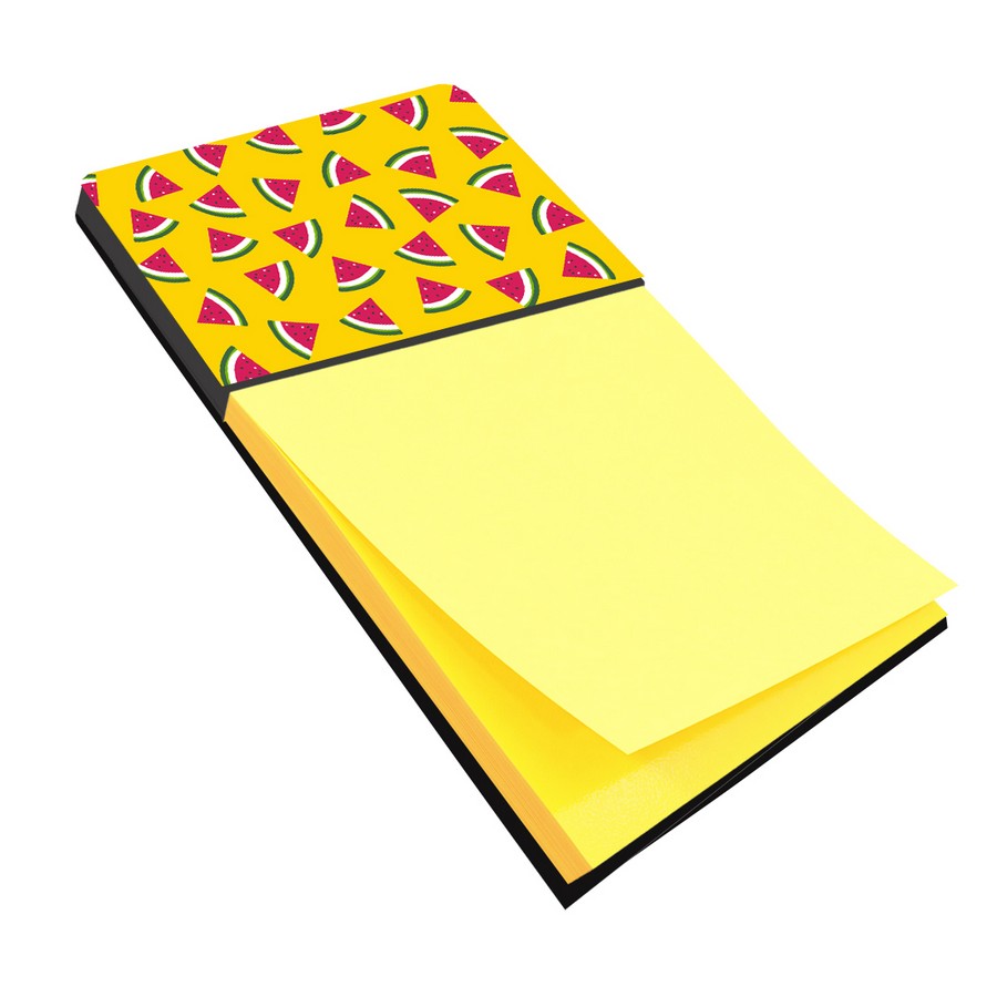 Watermelon on Yellow Sticky Note Holder