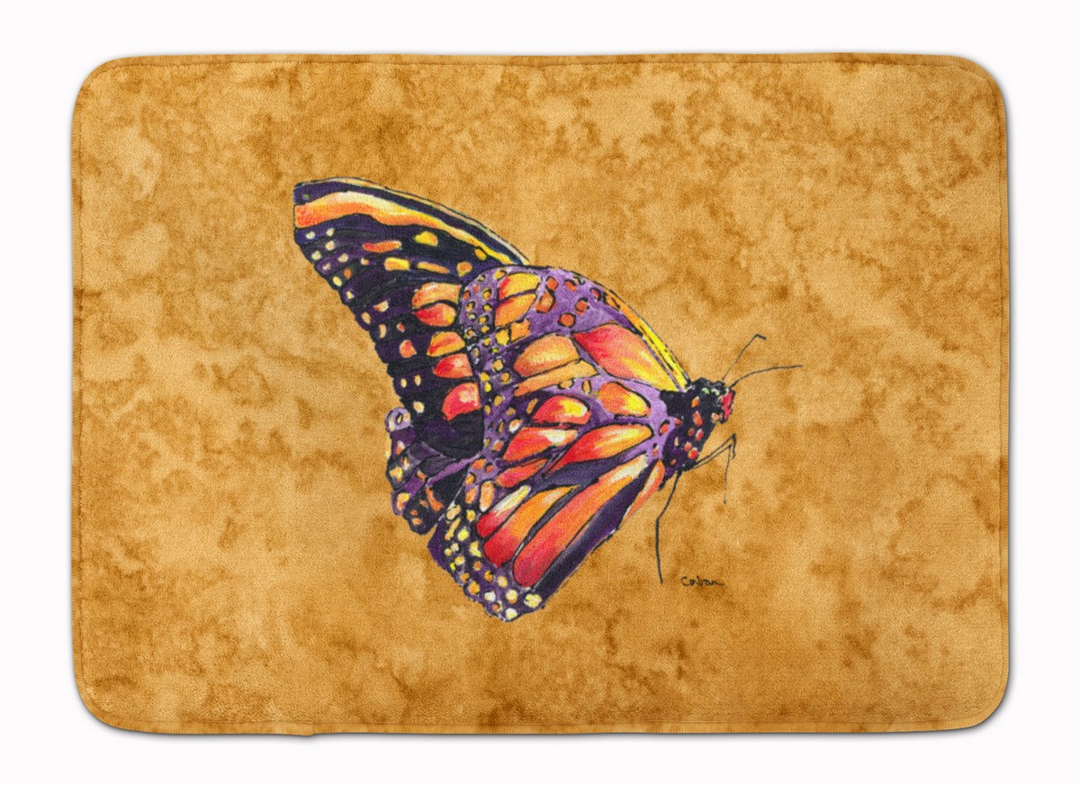 Butterfly on Gold Machine Washable Memory Foam Mat