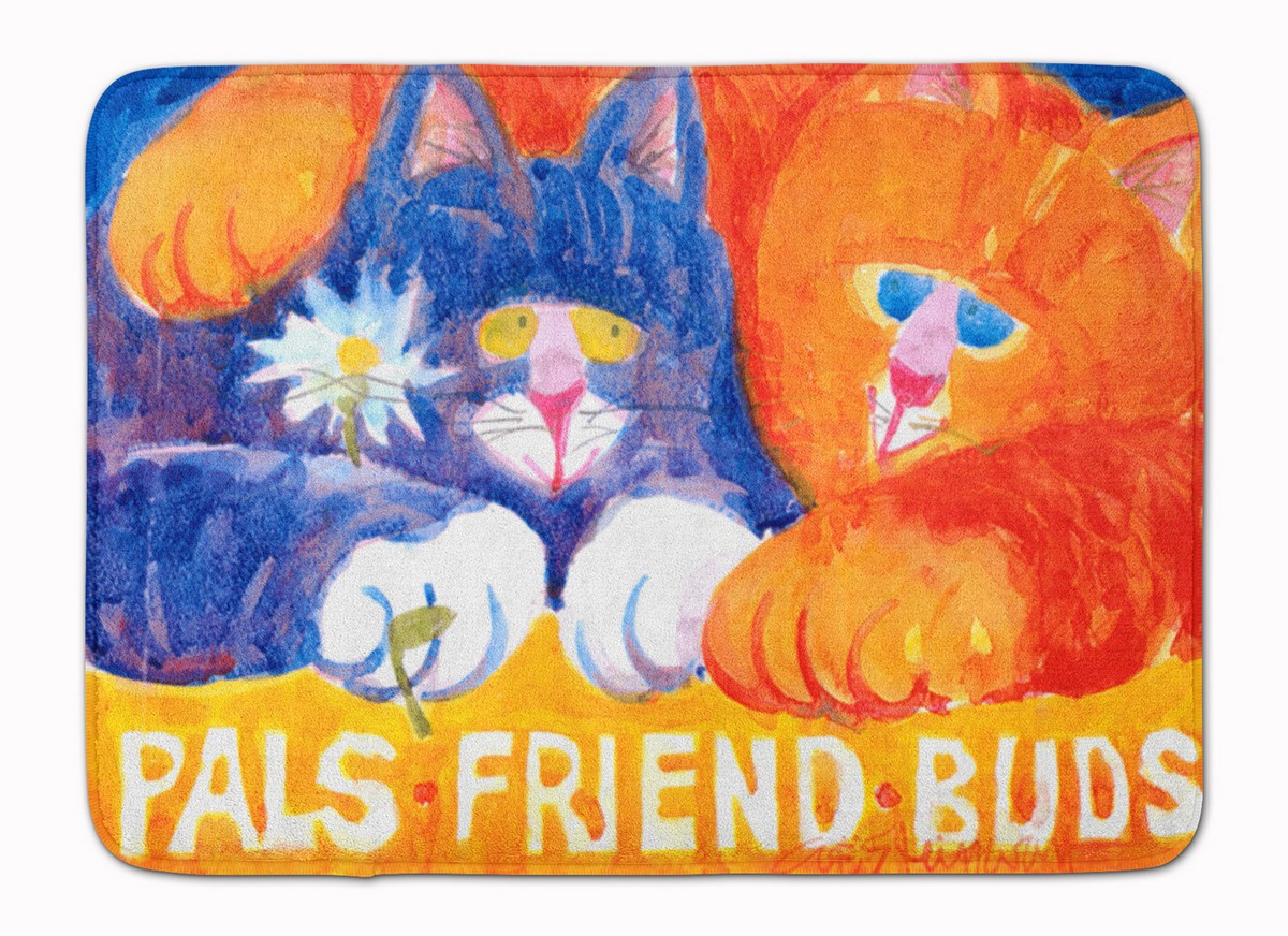 6029RUG Cats Pals Friends Buds Machine Washable Memory Foam Mat