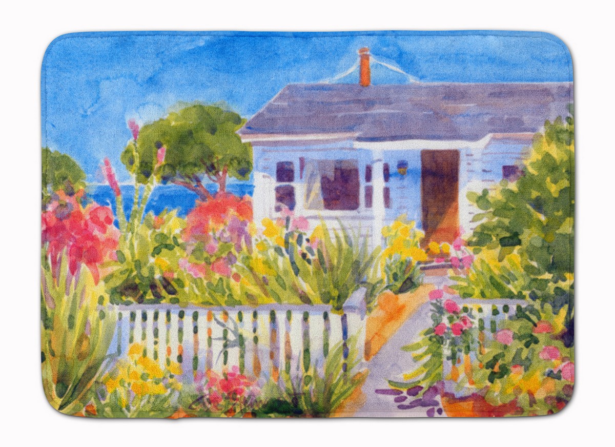 6034RUG Seaside Beach Cottage Machine Washable Memory Foam Mat