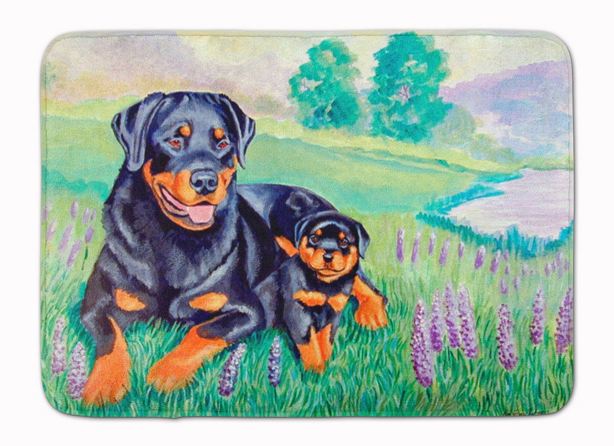 7141RUG Rottweiler Machine Washable Memory Foam Mat
