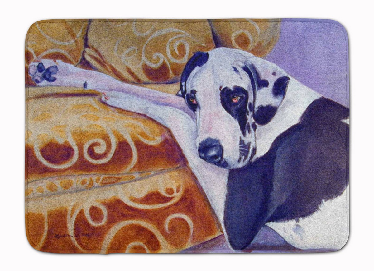 7162RUG Harlequin Natural Great Dane Machine Washable Memory Foam Mat