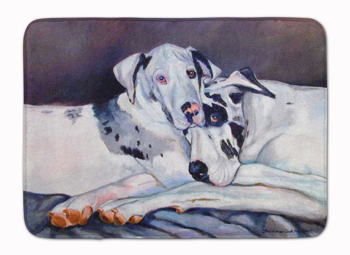 Harlequin Natural Great Danes Machine Washable Memory Foam Mat