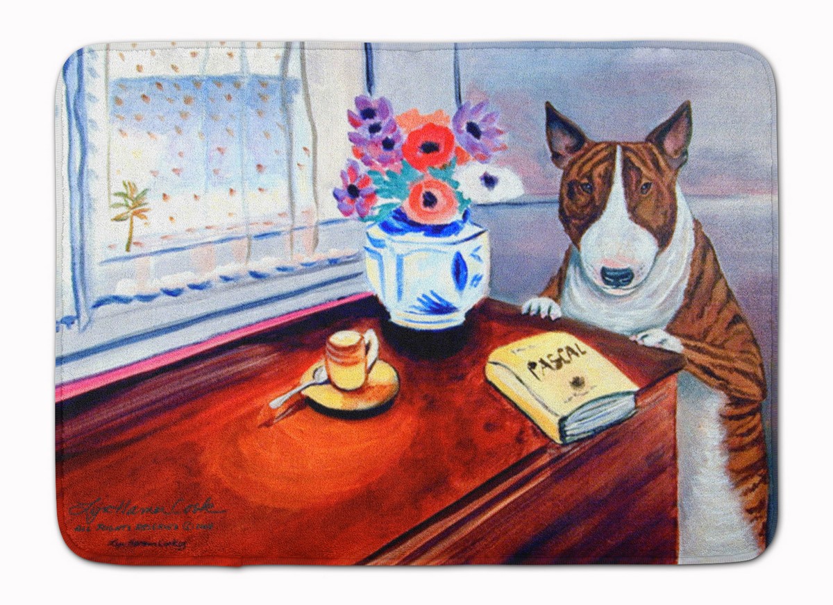 7249RUG Bull Terrier Machine Washable Memory Foam Mat