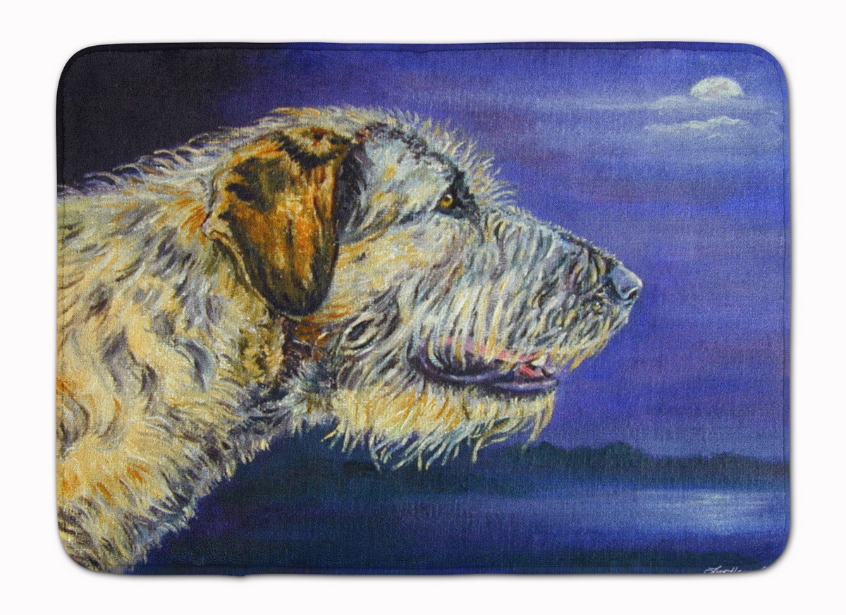 7352RUG Irish Wolfhound Looking Machine Washable Memory Foam Mat