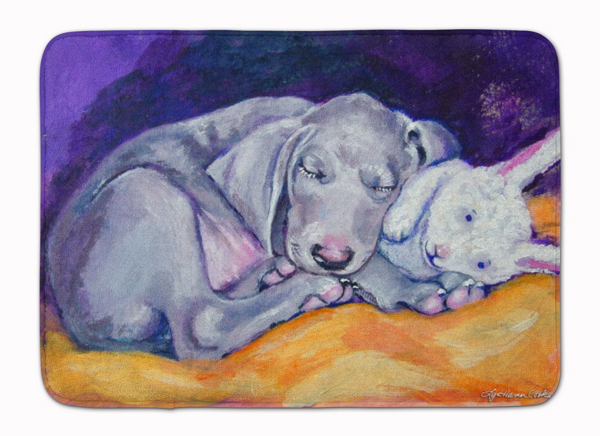 7354RUG Weimaraner Snuggle Bunny Machine Washable Memory Foam Mat