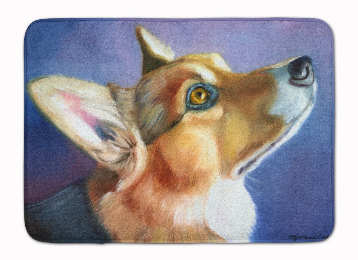 7405RUG Corgi Devotion Machine Washable Memory Foam Mat