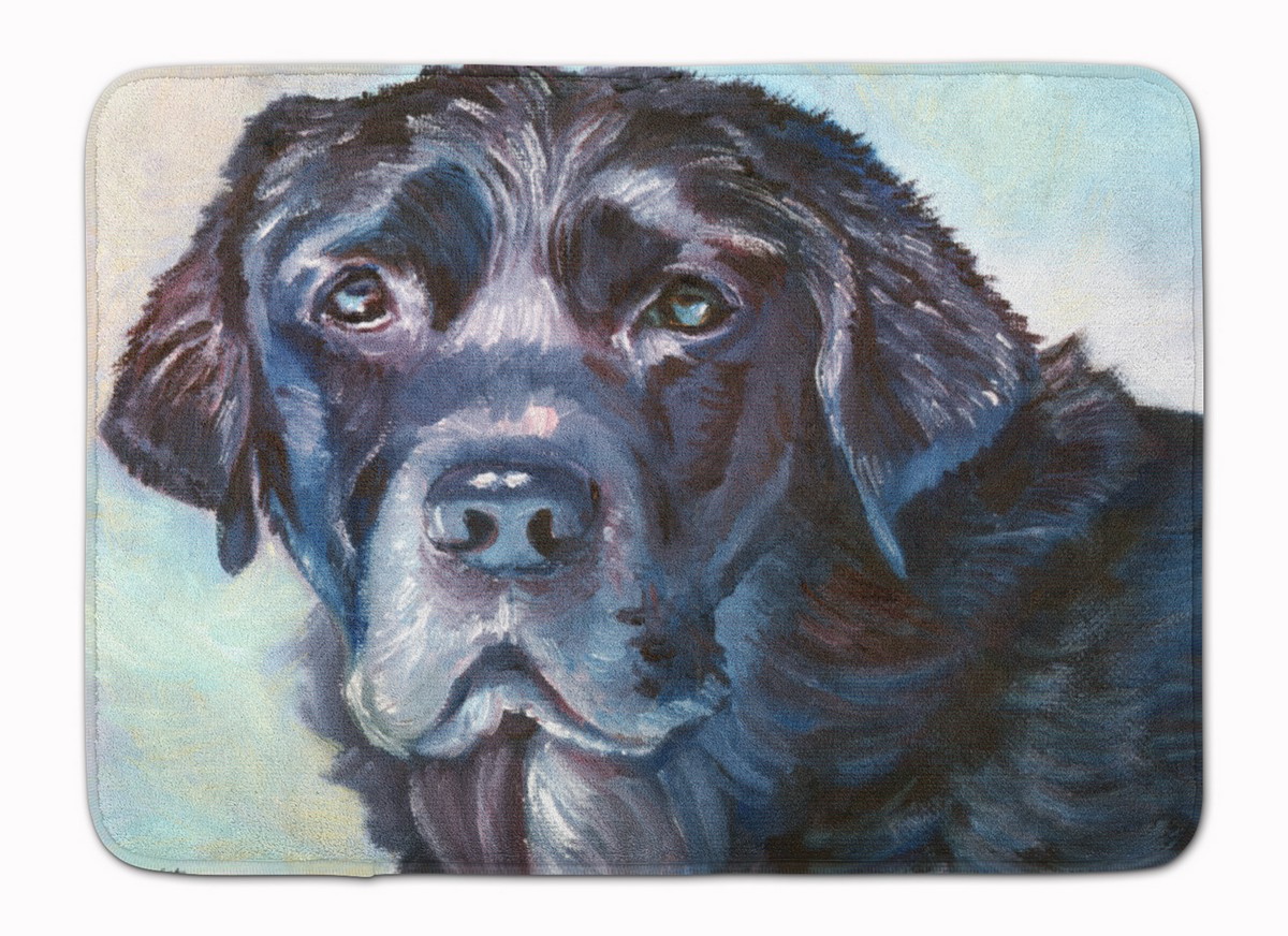 7419RUG Black Labrador Face Machine Washable Memory Foam Mat