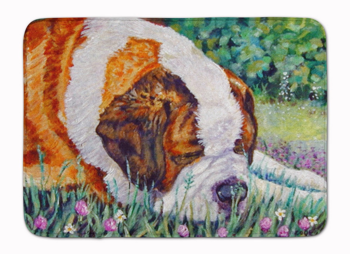 7445RUG Saint Bernard Naptime Machine Washable Memory Foam Mat
