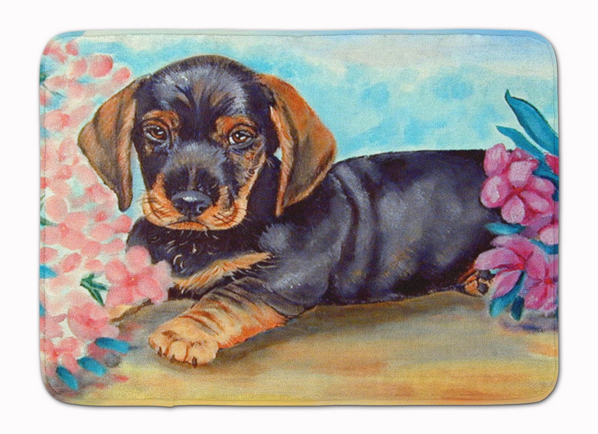 7501RUG Dachshund Machine Washable Memory Foam Mat