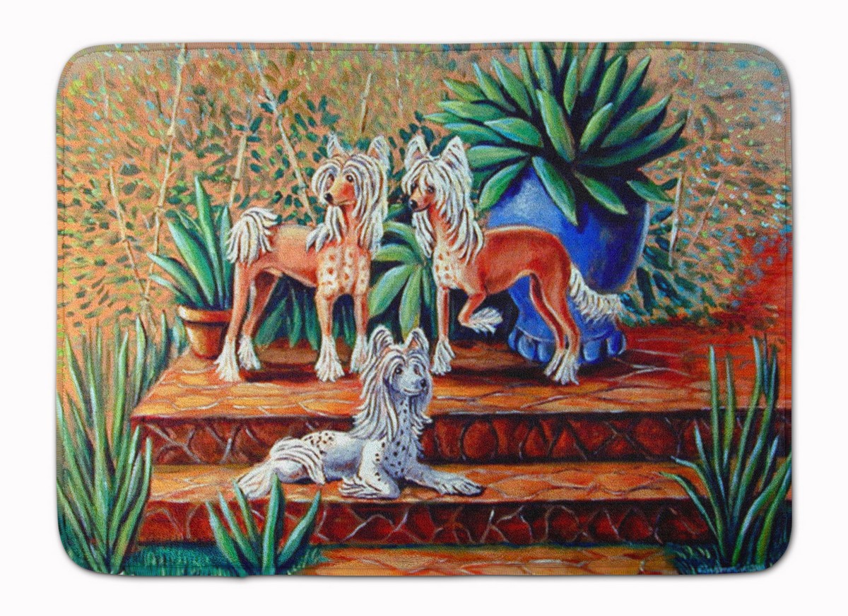 7505RUG Chinese Crested Machine Washable Memory Foam Mat