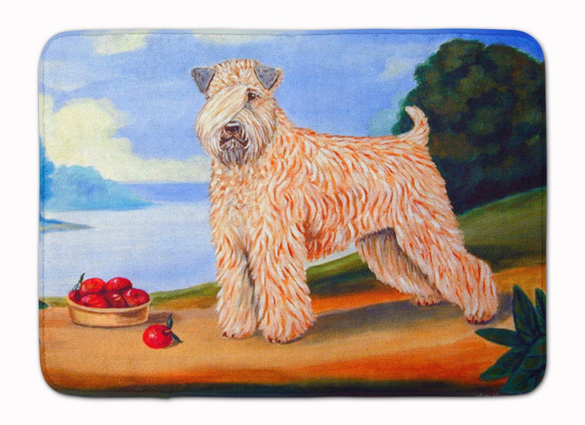 7509RUG Wheaten Terrier Soft Coated Machine Washable Memory Foam Mat
