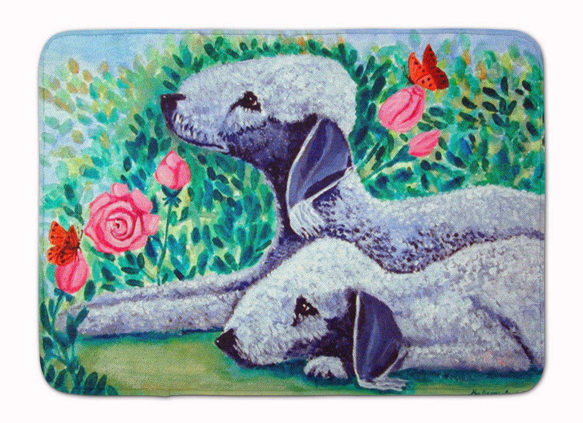 7512RUG Bedlington Terrier Machine Washable Memory Foam Mat